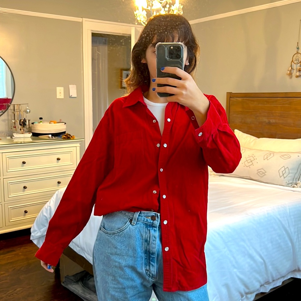 Vintage Corduroy Button-Up